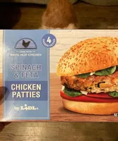 Spinach and feta chicken patties