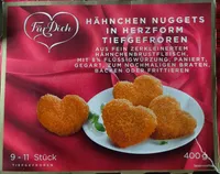 HÄHNCHEN NUGGETS IN HERZFORM TIEFGEFROREN