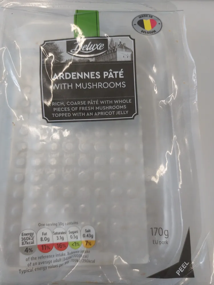 Ardennes Pate With Mushrooms
