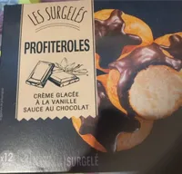 Profiteroles creme glacée à la vanille sauce chocolat