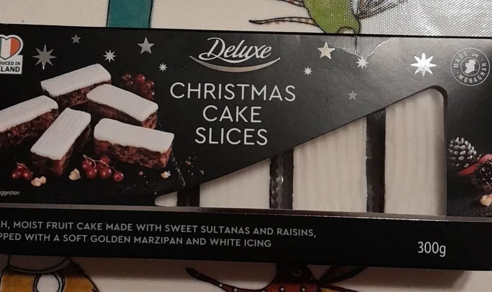 Christmas cake slices