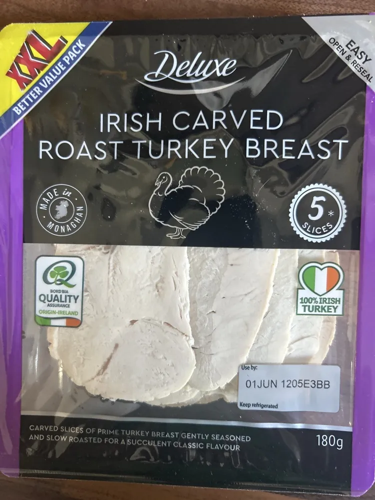 Irish Carved Roast Turkey Breast