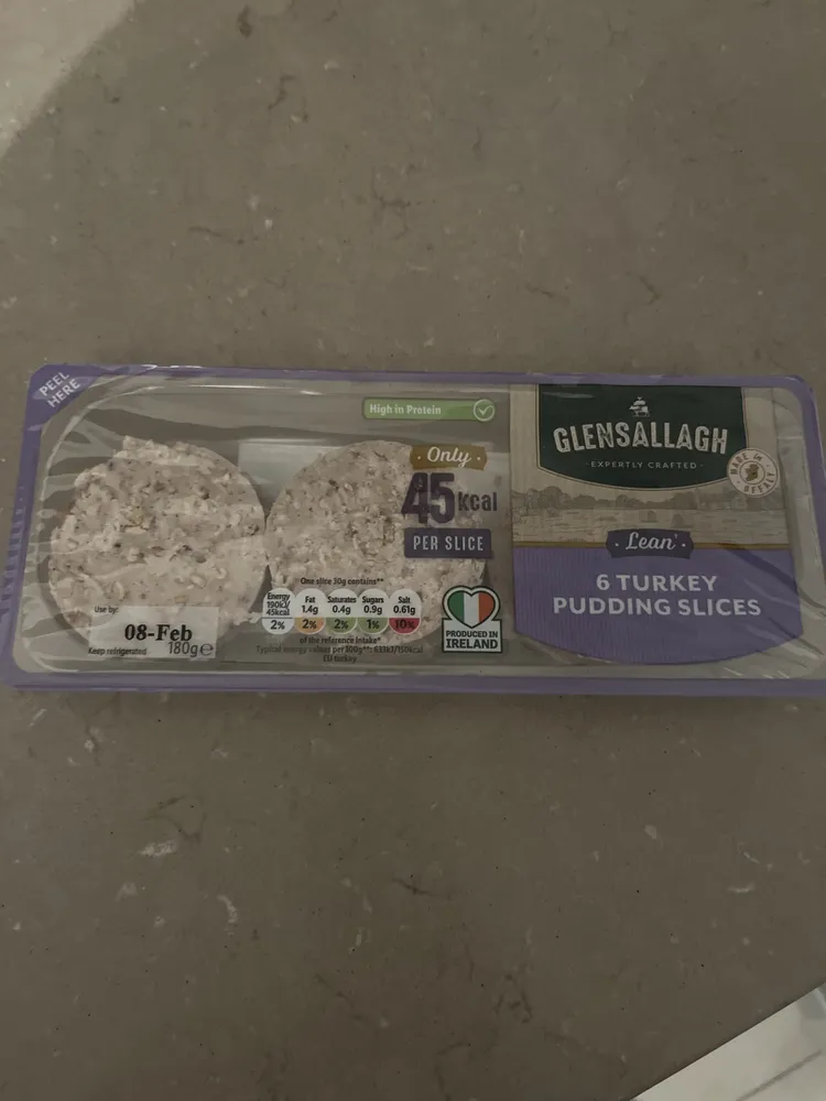 6 Turkey Pudding Slices