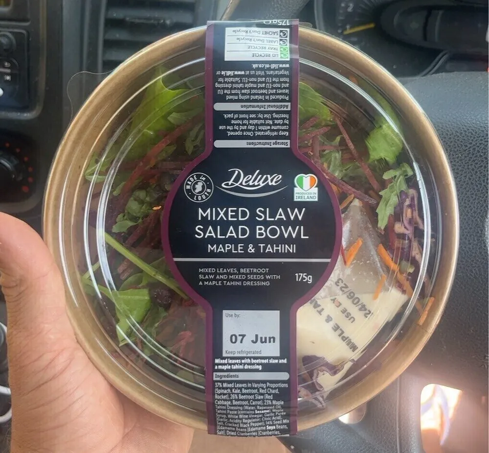 Mixed slaw salad bowl