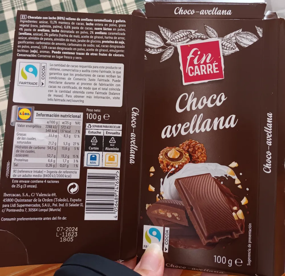 Choco avellana