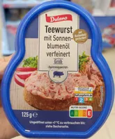 Teewurst mit Sonnenblumenöl grob und geräuchert
