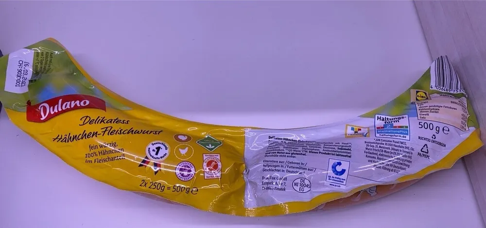Delikatess Hähnchen-Fleischwurst