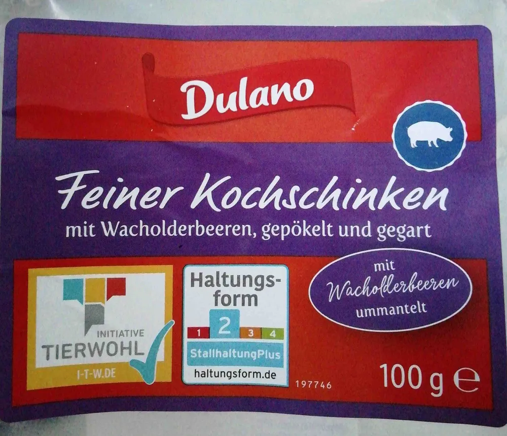 Feiner Kochschinken, mit Wacholderbeeren, gepökelt und gegart
