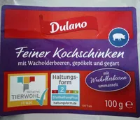 Feiner Kochschinken, mit Wacholderbeeren, gepökelt und gegart