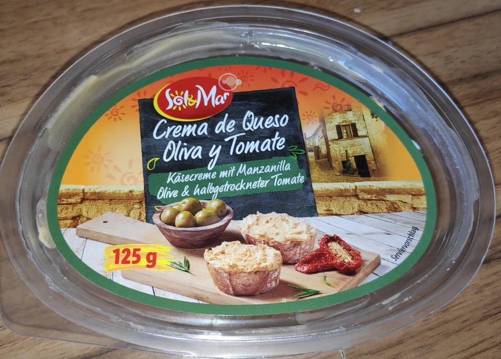 Käsecreme mit Manzanilla Olive & halbgetrockneter Tomate (Crema de Queso Oliva y Tomate)