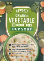 Cream of vegetable With croutons Cup Soup