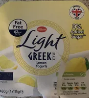 Light Greek yoghurt lemon