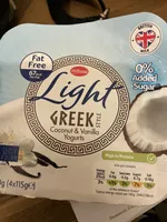 Greek Style Coconut & Vanilla Yogurts