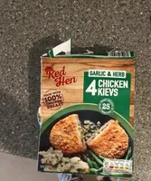 Garlic and herb chicken kievs