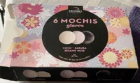 6 MOCHIS glacés - coco - Sakura - sésame noir