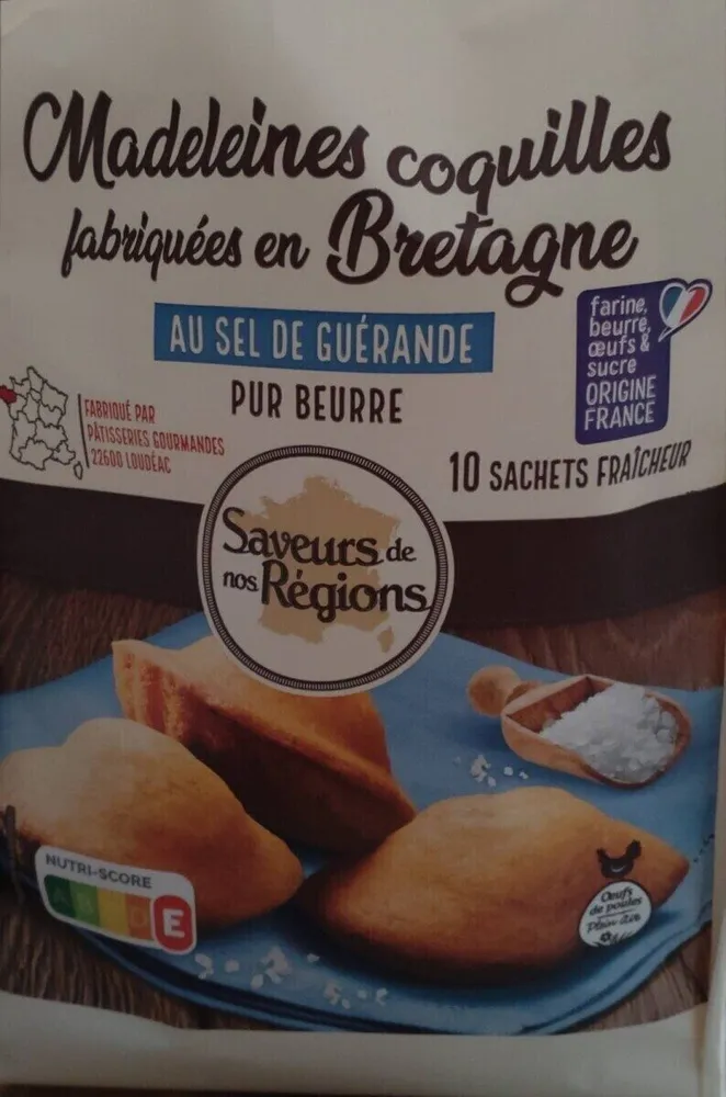 Madeleines fabriquées en Bretagne
