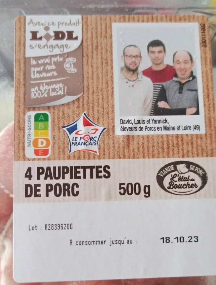 4 paupiettes de porc