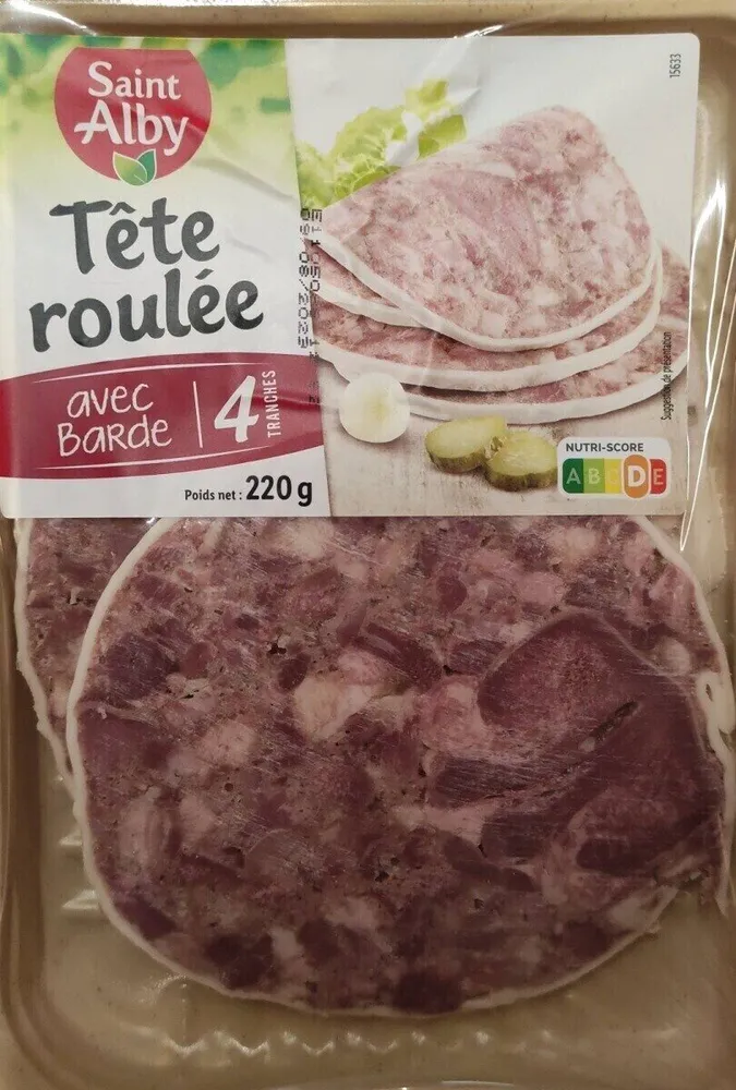 Tête roulée avec barde