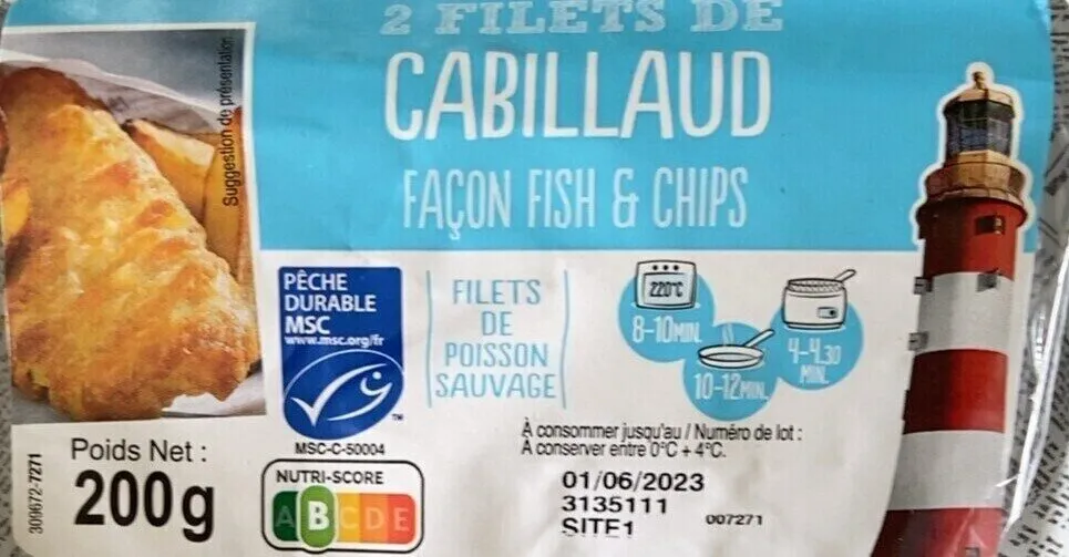 Cabillaud Façon Fish and Chips