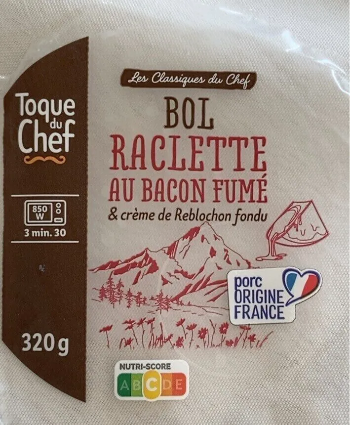 Bol raclette au bacon fumé