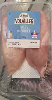 Filets de poulet jaune