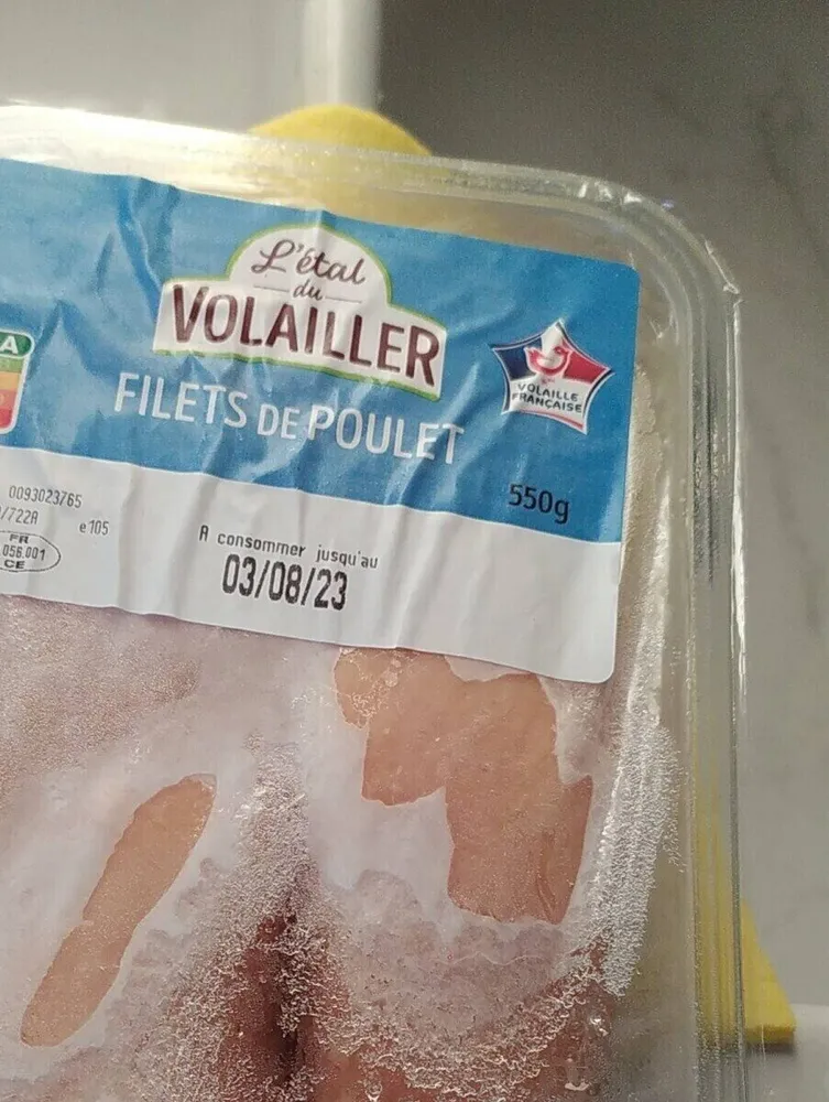 Filet de poulet jaune