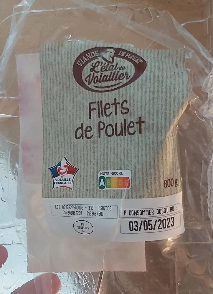 Filets de poulet