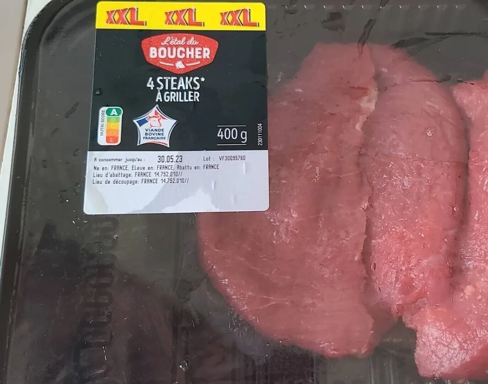 4 Steaks à griller