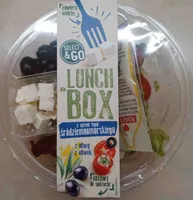 Lunch box z serem typu śródziemnomorskiego