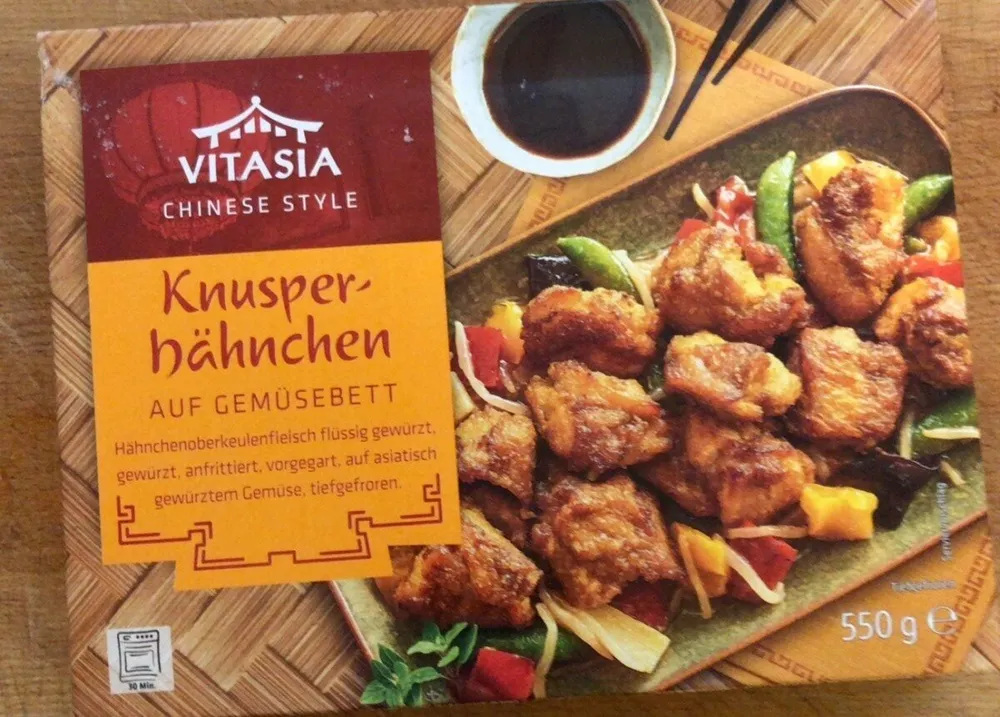 Knusperhähnchen auf Gemüsebett