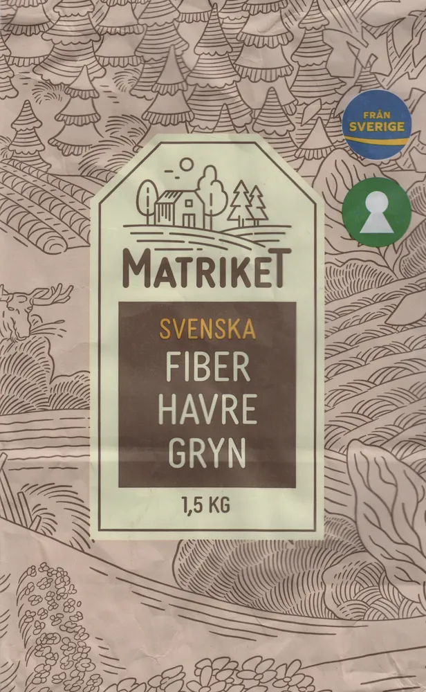 Matriket svenska fiberhavregryn