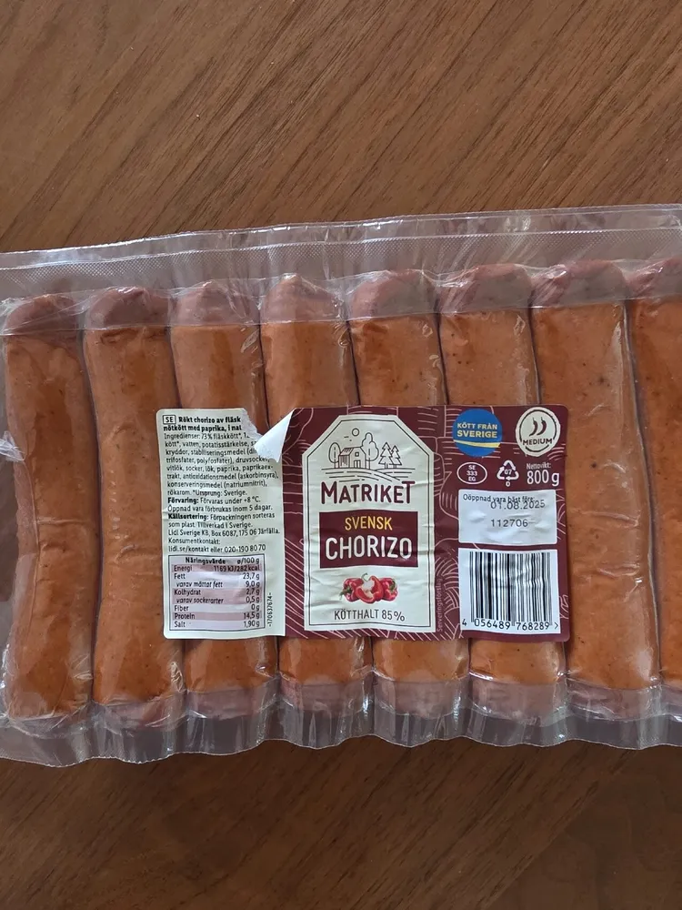 Svensk Chorizo