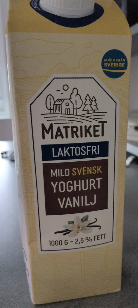LAKTOSFRI MILD SVENSK YOGHURT VANILJ