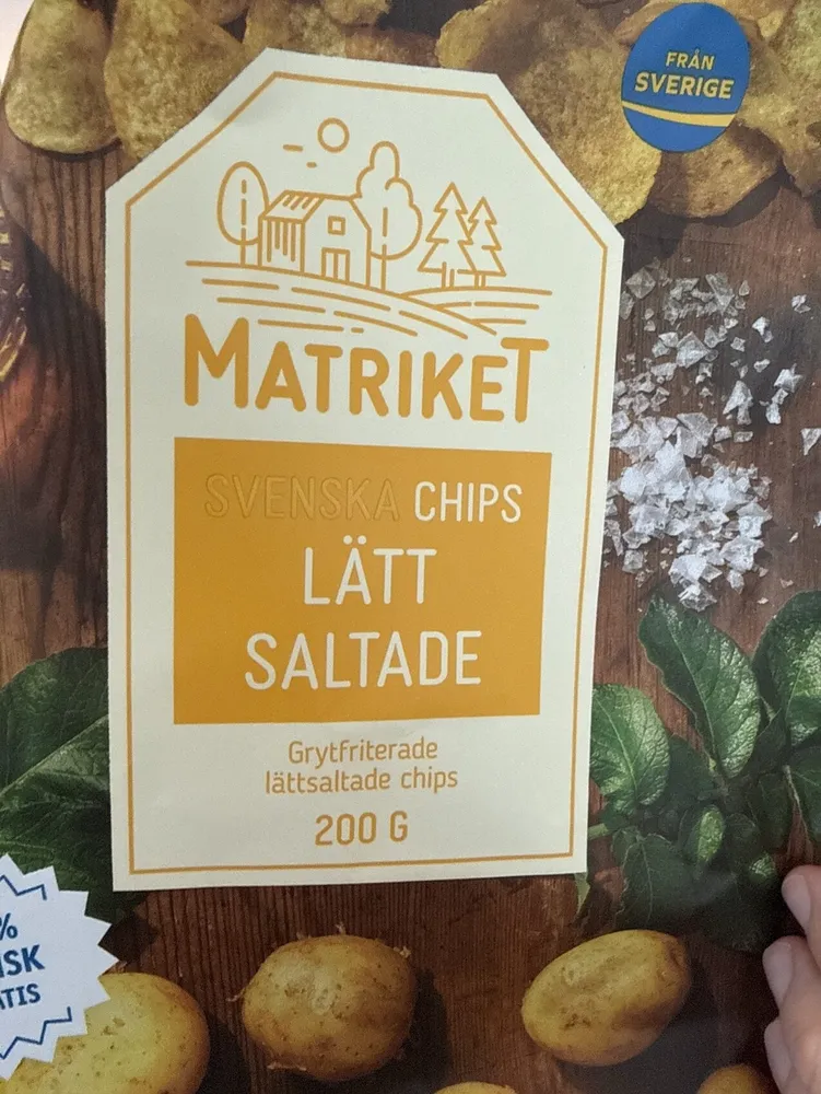 Svenska Chips Lätt Saltade