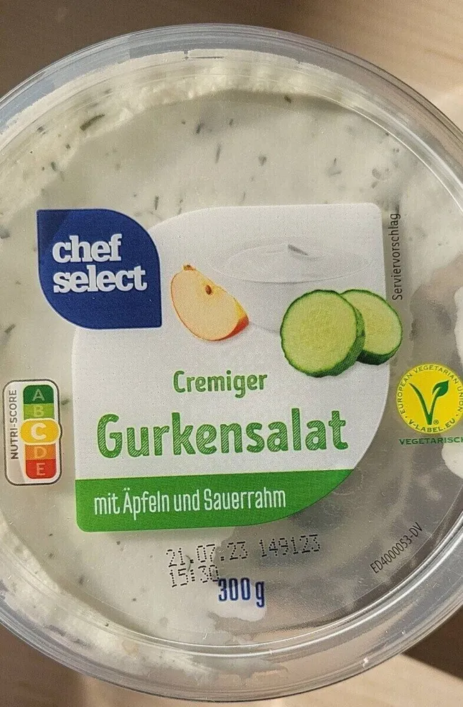 Cremiger Gurkensalat