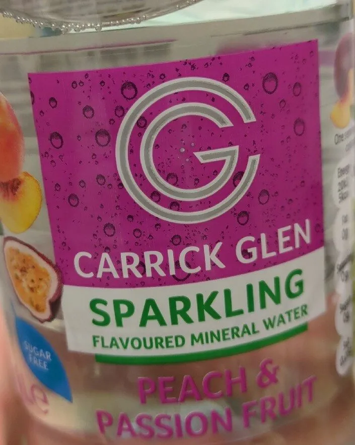 Sparkling flavoured mineral water Peach & Passion fruit