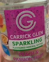 Sparkling flavoured mineral water Peach & Passion fruit