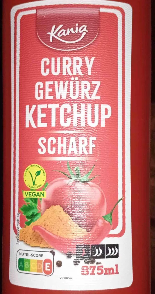 Curry Gewürzketchup, scharf