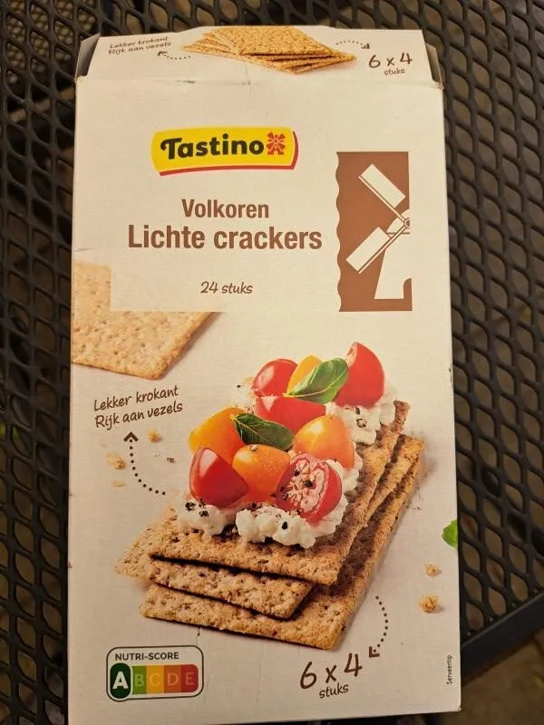 Lichte crackers Volkoren