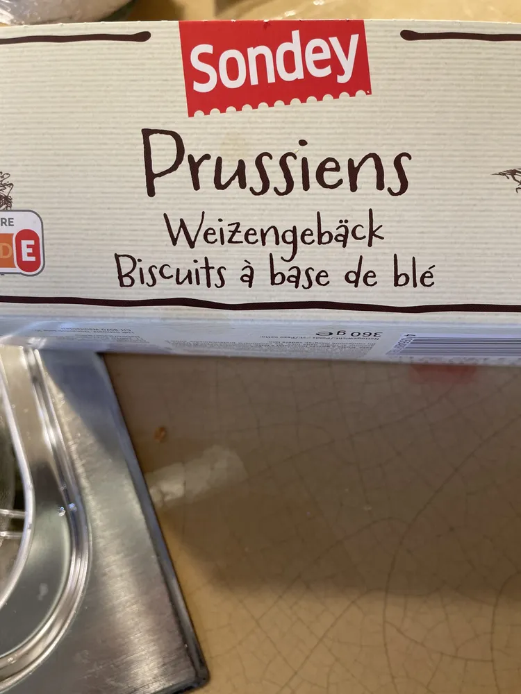 Prussiens Weizengebäck Biscuits à base de blé
