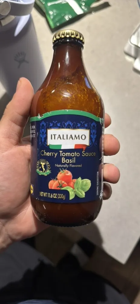 LIDL ITALIAMO Kirschtomaten-Sauce -Salsa di pomodoro ciliegino con basilico 330g Flasche 1.29€ 1kg 3.91€ di pomodoro ciliegino con basilico