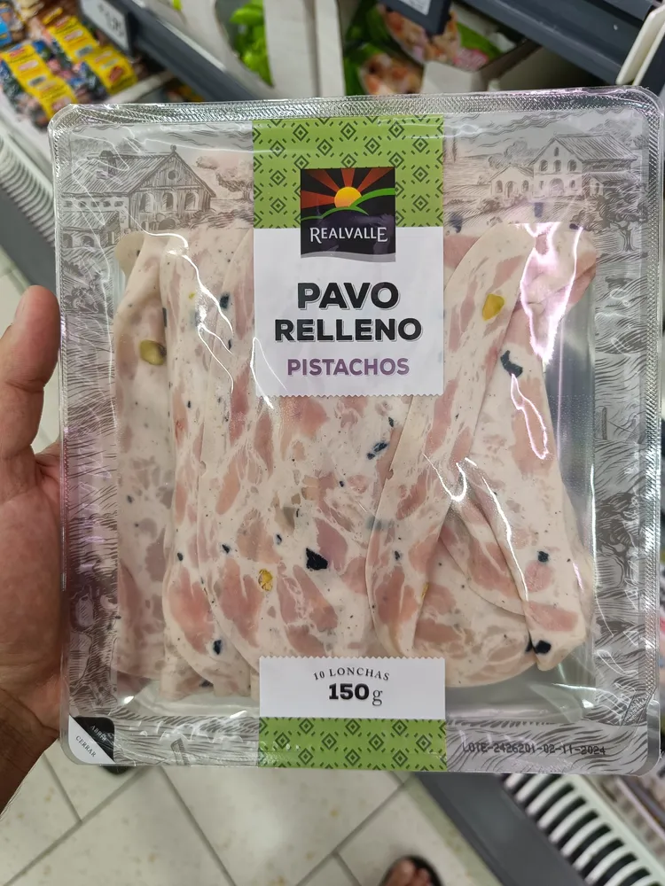 Pavo relleno pistachos