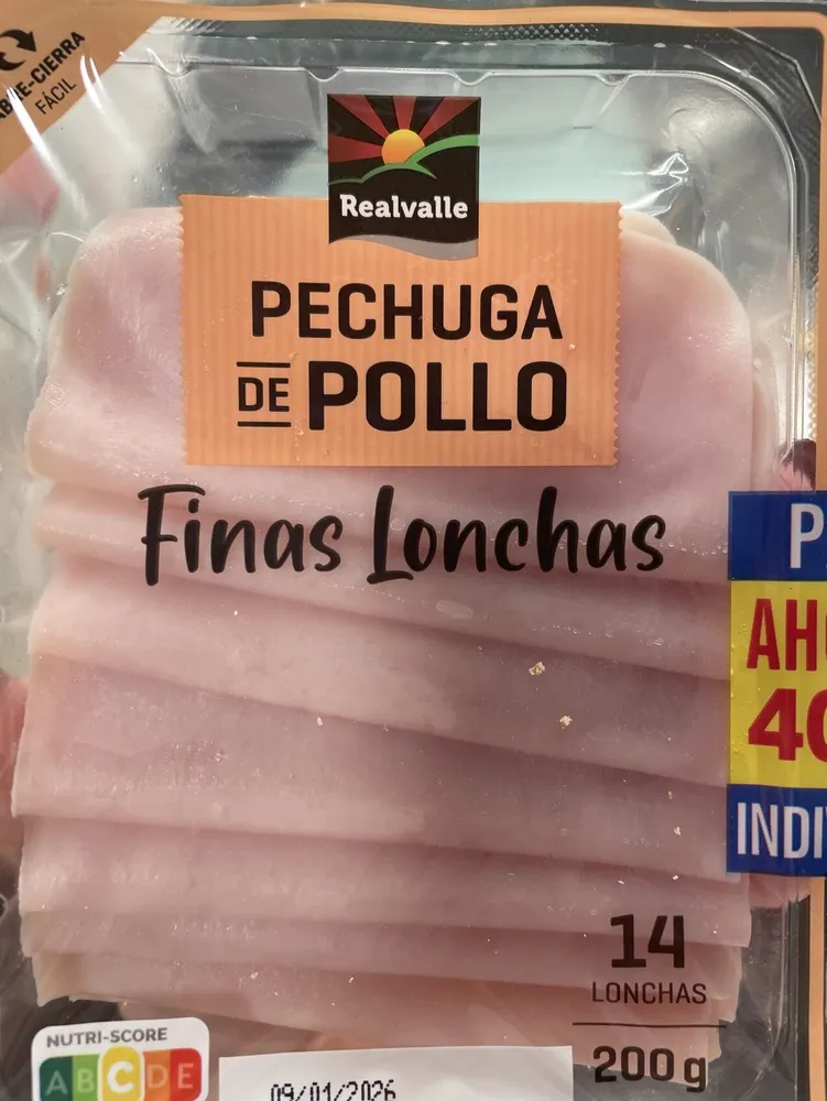 Pechuga de pollo Finas Lonchas