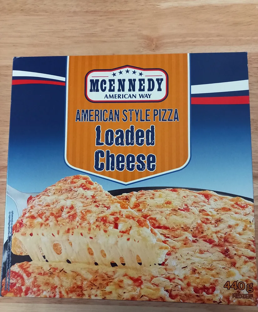 American style pizza loaded cheese