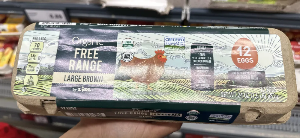 Organic Free Range Large Brown