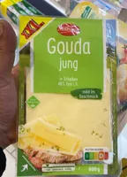 Gouda jung in Scheiben 48% Fett i.Tr.