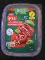 Vegan Spread with sunflower seeds, dried tomatoes and basil