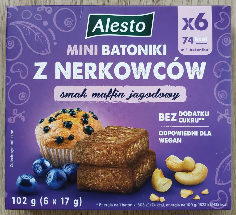 Mini batoniki z nerkowcow