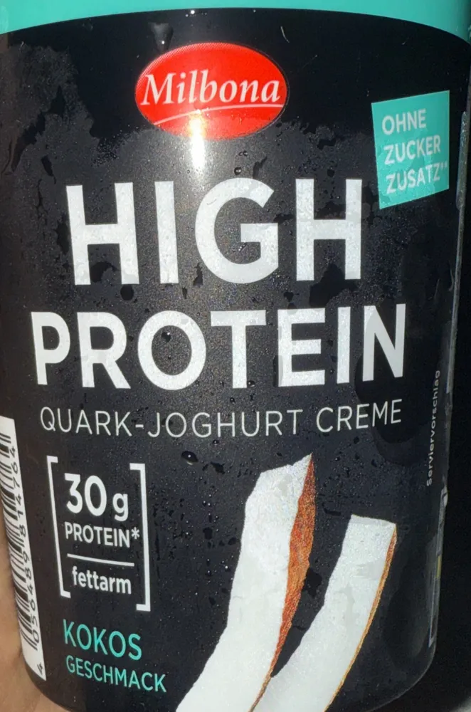 HIGH PROTEIN QUARK-JOGHURT CREME KOKOS GESCHMACK