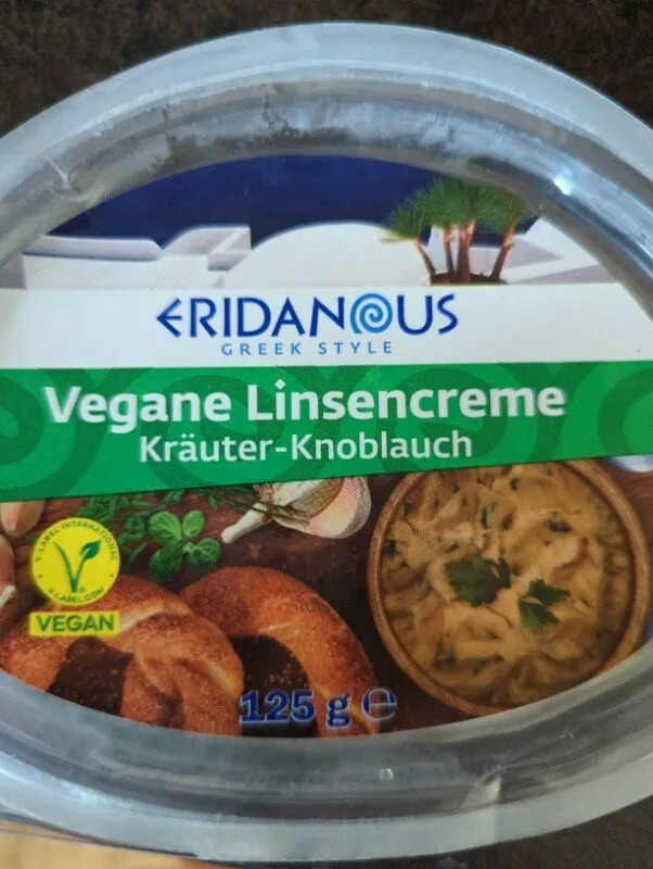 vegane Linsencreme Kräuter Knoblauch